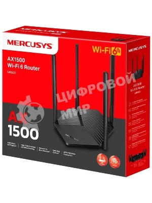 Двухдиапазонный Wi-Fi роутер Mercusys MR60X AX1500