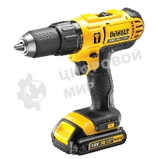 Дрель-шуруповерт DeWalt DCD778S2T-QW, 18 В, 1,5 Ач, 65 Нм, щеточный, ударный