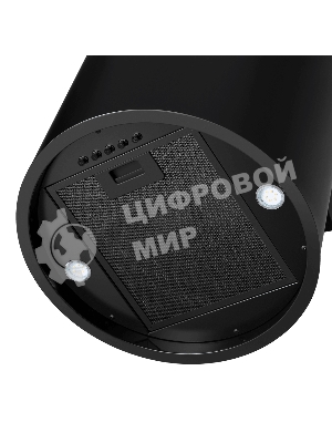 Вытяжка островная Maunfeld Drum Wall 35 черный, 32.5 см, 850 куб. м/ч, 48 дБ