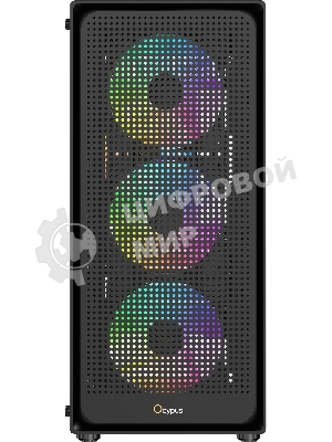 Компьютерный корпус Ocypus Gaммa C50 BK ARGb, MATX, USB 3.0*1+USB 2.0*2, FRONT 3x120мм ARGb, REAR 1x120мм ARGb