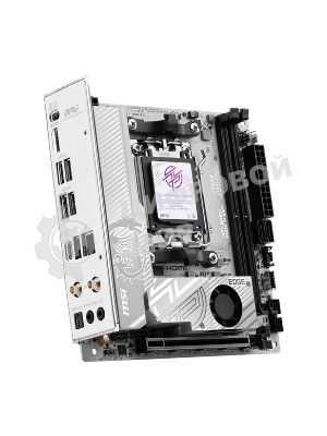 Материнская плата MSI MPG B850I EDGE TI WIFI, AM5, AMD B850, 2xDDR5, 2xSATA, 2xM.2, 1xPCIe 5.0 x16, 1xHDMI, 1x5Gb LAN, Wi-Fi 7, Bluetooth 5.4, 1xUSB-C 20Gbps, 3xUSB-A 10Gbps, 2xUSB-A 5Gbps, 2x3.5 мм, 7.1, Mini-ITX