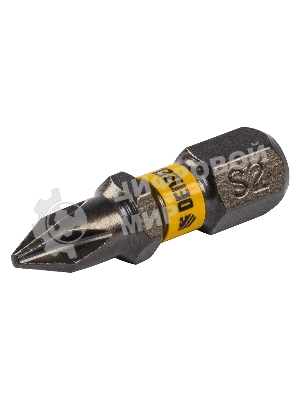 Набор бит Denzel PH1х25, сталь S2, шестигранный профиль, 10 шт.