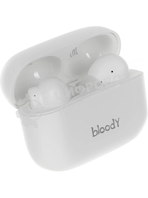 Наушники TWS A4Tech Bloody M30 белый, внутриканальные, Bluetooth, до 22 ч
