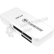 Кард-ридер Transcend RDF5/белый/microSDHC,microSDXC,SDHC,SDXC/USB 3.0/пластик