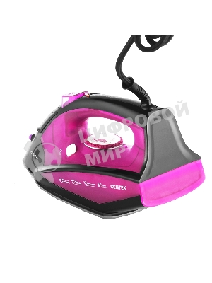 Утюг Centek CT-2355 фиолетовый, 2500 Вт, 45 г/мин, 160 г/мин, 270 мл