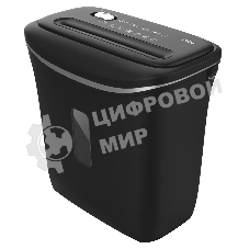 Шредер Deli E9945 черный (секр.P-4) фрагменты 6лист. 12лтр. скобы пл.карты