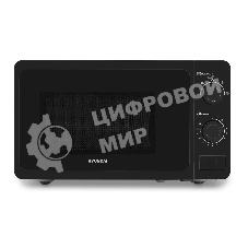 Микроволновая печь Hyundai HYM-M2010 черный, 20 л, 700 Вт, переключатели - поворотный механизм