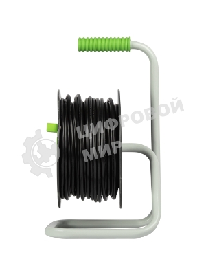 Удлинитель силовой ЭРА GREEN LINE KAT-2x1.5-50m Greenline на катушке пластик 4 розетки без заземления 50 м ПВС 2x1.5 мм2