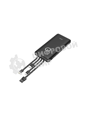 Портативный аккумулятор Powerbank Perfeo ABSOLUTE 10000mah In Micro usb,USB /Out USB,Micro usb,Type-C,Lightning, 2.1А/ черный (PF_B4878)
