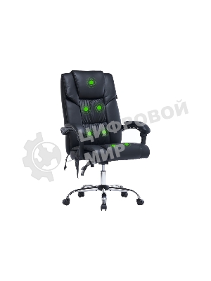 Кресло Cactus CS-CHR-OC02M-BK черный, экокожа