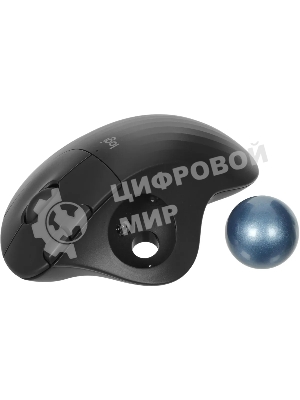 Трекбол Logitech M575S черный оптическая 2000dpi беспров. BT/Radio USB2.0 (910-007035)