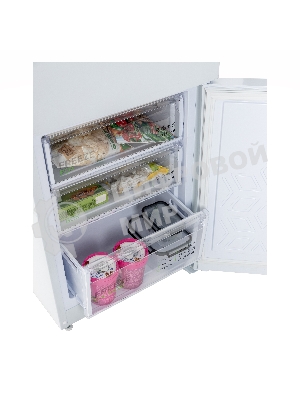 Холодильник Бирюса 6133 белый двухкамерный 210/100 л морозилка снизу, аавтоматическое оттаивание