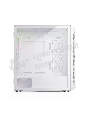 Компьютерный корпус ABR Quantum белый (1хUSB Type-C, 2хUSB 2.0, HD Audio, 4xRGb Fan, ATX, E-ATX)