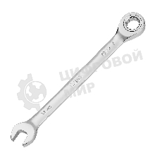 Ключ комбинированный трещоточный Denzel 11 мм, CrV, матовый хром