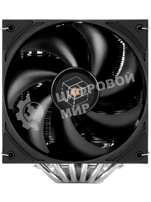 Кулер для процессора Thermalright Royal Pretor 130 (4-pin PWM, 158мм, Ni/Cu, 6x6мм, 1x120+1x130мм, 80.45CFM/81.88CFM, 29.4dBA/28.3dBA, 2150PM/1750RPM, S: 1200, 1700, 1851, 2011, 2066, 115X, AM4, AM5, silver, black)