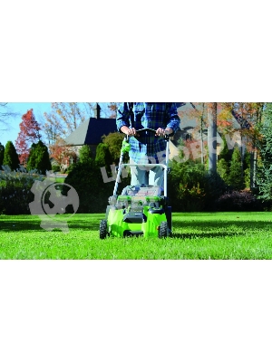 Газонокосилка аккумуляторная GreenWorks G40LM49DB, TwinForce, 40V, 49 см, без АКБ и ЗУ (2500207)