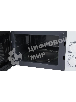 Микроволновая печь Hyundai HYM-M2059 белый, 20 л, 700 Вт, переключатели - поворотный механизм