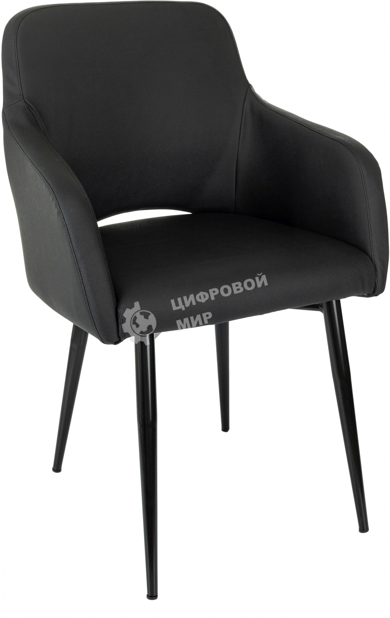 Кресло Бюрократ CH-380F черный, экокожа