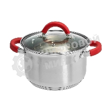 Кастрюля WEBBER BE-341/2 3 л, нержавеющая сталь, со стеклянной крышкой