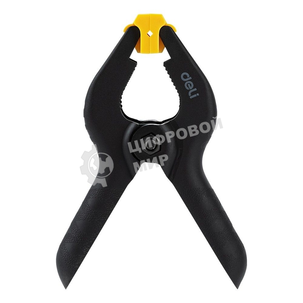 Струбцина-зажим пружинная Deli DL110004 длина 100мм, макс.диаметр зажима 30мм, макс.усилие зажима 120N