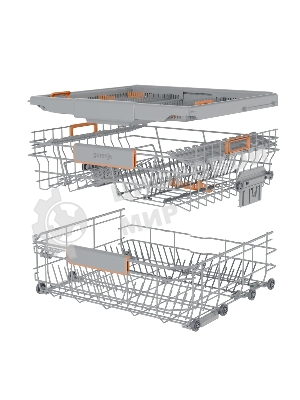 Посудомоечная машина встраиваемая Gorenje GV673B65 16 комплектов, 3 корзины, инверторный мотор, отсрочка старта, Wi-Fi управление, сенсорное управление, полный AquaStop, сенсор уровня воды, энергоэффективность А+++, уровень шума 42 дБ, белый