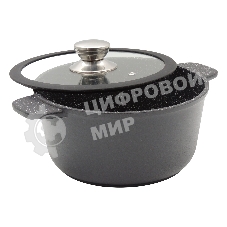 Кастрюля универсальная Victoria D08 2,0G АЛА 2,0 л со стеклянной крышкой