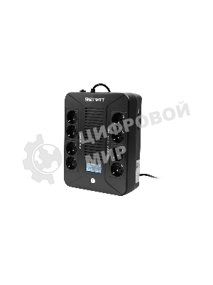 Источник бесперебойного питания SMARTWATT UPS SAFE PRO LCD 600 Line-interactive 600VA/360W Brick (Euro x8, USB, RJ11/RJ45 protection, LCD, 275x210x9