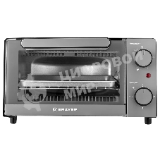 Мини-печь BRAYER BR2600 1200 Вт, 9 л, серебристый