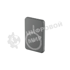 Портативный аккумулятор OLMIO QM-06, 5000mAh, 20W Type-C PD, MagSafe 15W, Soft-Touch, серый