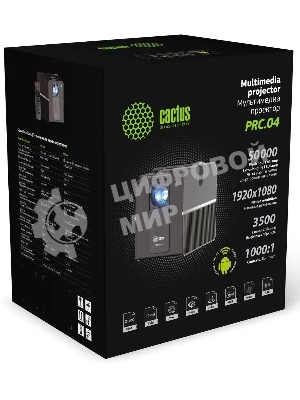 Проектор Cactus CS-PRC.04B.WUXGA-A LCD 3200Lm (1920x1080) 2000:1 ресурс лампы:30000часов 1xUSB typeA 1xHDMI 1.35кг