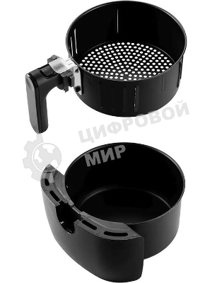 Аэрогриль Kitfort КТ-2202 черный, 1500 Вт, 3.2 л, механическое управление, 8 программ