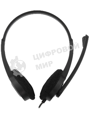 Гарнитура Oklick HS-M600 чёрный, проводная, 3.5 мм