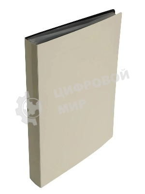 Папка с 100 прозрачными вкладками Бюрократ DeLuxe DLVBOX100MILK A4, пластик, 0.7мм, молочный в коробе