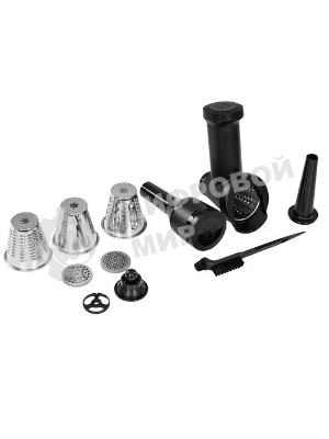 Мясорубка электрическая Bosch MFWS440B черный, 1900 Вт, 2.5 кг/мин, реверс, защита от перегрузки, насадки - 7