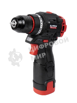 Дрель-шуруповерт Elitech CD 16L2, 16 В, 2 Ач, 55 Нм, бесщеточный