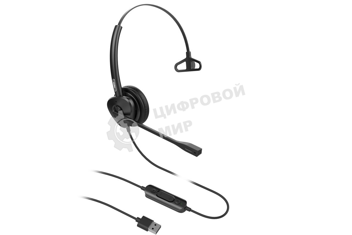 Гарнитура Fanvil HT301 чёрный, проводная, RJ-9, моно, односторонняя