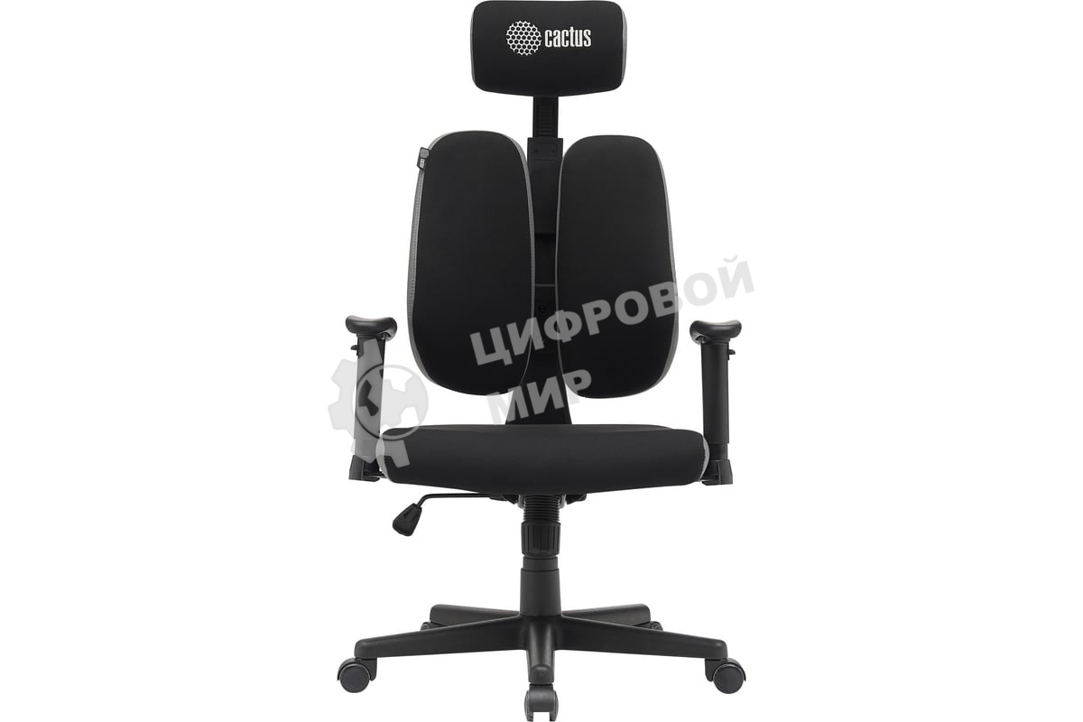 Кресло Cactus CS-CHR-MC03-BKGY черный, сетка