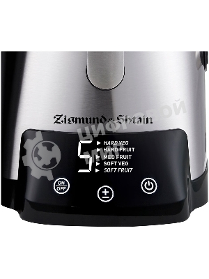 Соковыжималка Zigmund & Shtain EJ-755 стальной, центробежная, 1500 Вт, 800 мл, электронное