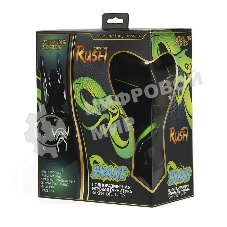 Гарнитура проводная игровая RUSH COBRA, динамики 40мм, велюровые амбушюры, черный/зеленый (SBHG-1200)
