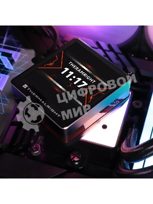 Водяное охлаждение для процессора Thermalright Grand Vision 360 (360mm, LED, Black, ARGB/Fans: 3x120mm, 80.45CFM, 29.4dBA, 2150RPM/Pump height 72.5mm, 6400RPM, Rad thickness 27mm/S: 1700, 1200, 1851, 115X, 2011, 2066, AM5, AM4)