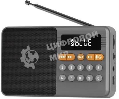 Радиоприемник PERFEO (PF_D0576) ТУРИСТ, серый