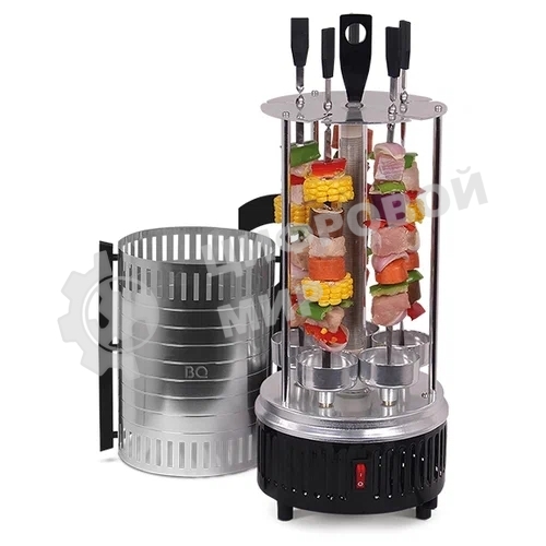 Шашлычница электрическая BQ BBQ1000 черный/стальной