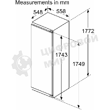 Холодильник Bosch KIL82VFE0 1-нокамерн. белый