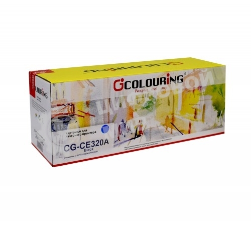 Картридж лазерный Colouring CG-CE320A черный (2000 стр.) для принтеров HP LJ CP1525N/CP1525NW/CM1415/1415fnw