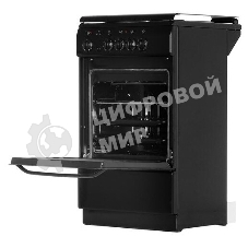 Плита электрическая De Luxe 5004.13э (кр)-001 черный, конфорок 4 шт, духовка 43 л, 50 см x 85 см x 50 см