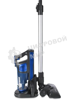 Пылесос вертикальный Blackton Bt VCA1401B черный/синий, питание от аккумулятора, 25 Вт, уборка сухая, пылесборник 0.6 л, работа от АКБ max 40 мин