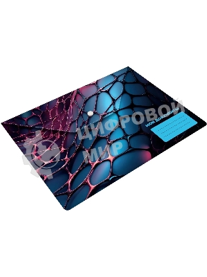 Конверт на кнопке Silwerhof Web A4 пластик 0.25мм