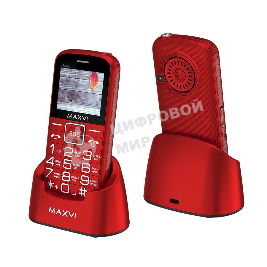 Мобильный телефон Maxvi B5ds up красный