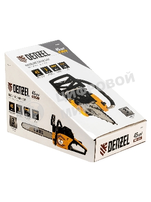 Пила цепная бензиновая Denzel DGS-4516 шина 40 см, 45 см 3, 3,0 л.с., шаг 3/8, паз 1,3 мм, 57 зв