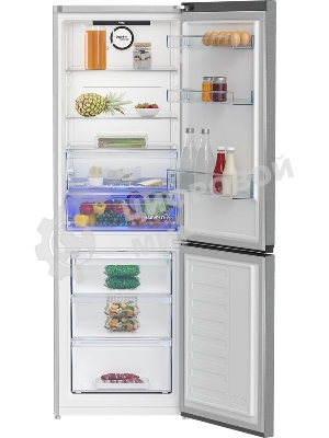 Холодильник Beko B3RCNK362HX нержавеющая сталь двухкамерный 220/100л морозилка снизу Total No Frost